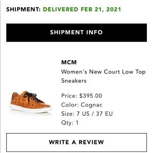 MCM Cognac Sneakers